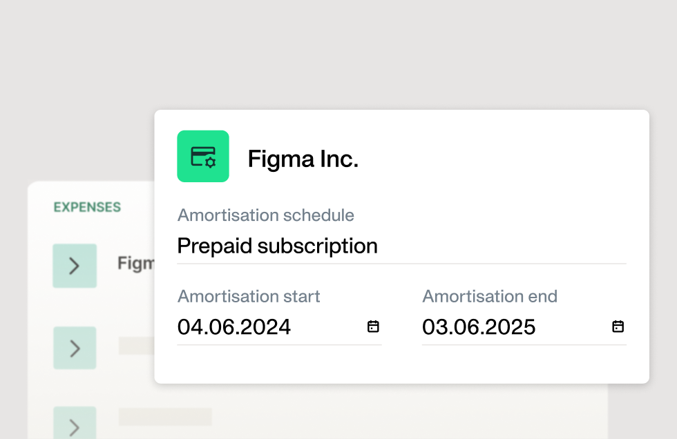 amortisation schedule feature